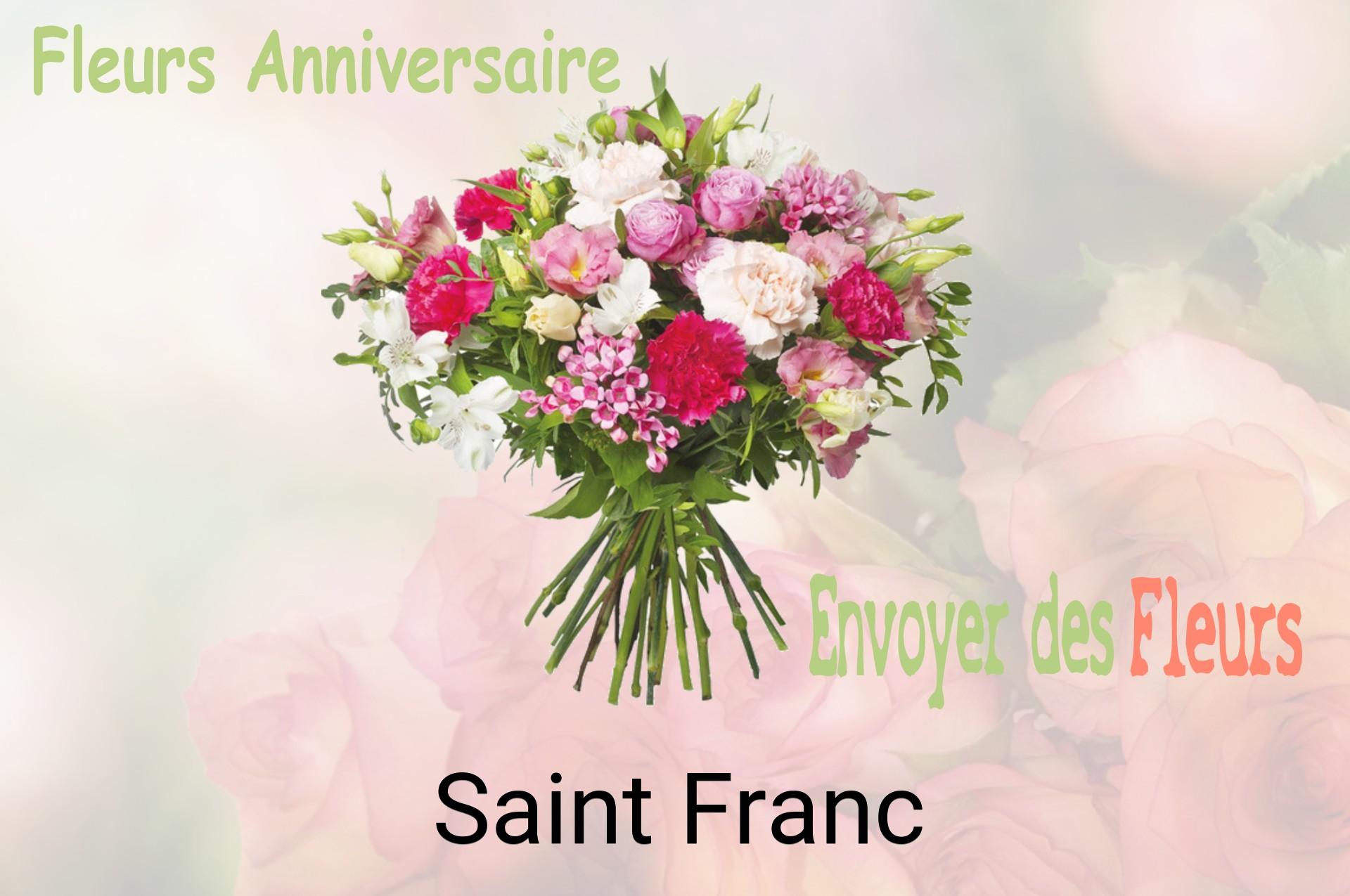 Bouquet de fleurs d’anniversaire livré à Saint-Franc