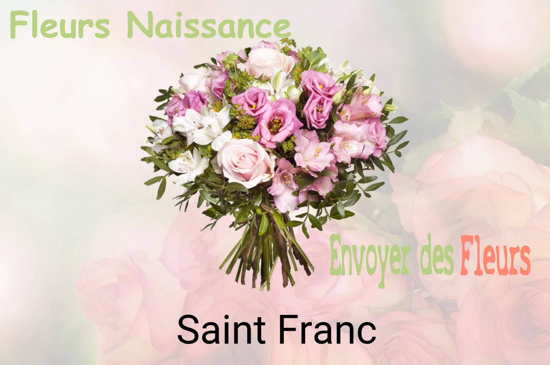 Bouquet de fleurs de naissance livré à Saint-Franc